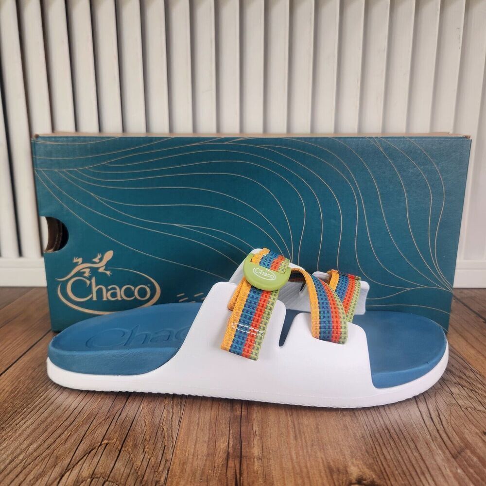 Chaco Chillos Kid Sz 6M Tetra Multi Colorful Beach Lake Slides Sandals JCH180365
